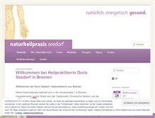 Tablet Screenshot of heilpraktikerin-seedorf.de
